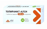 Купить топирамат-алси, таблетки покрытые пленочной оболочкой 100мг, 50 шт в Нижнем Новгороде