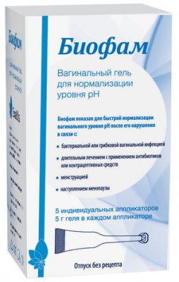 Купить биофам, гель вагин. д/норм.уровня ph аппл. 5г №5 в Нижнем Новгороде