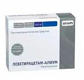 Купить леветирацетам-алиум, таблетки покрытые пленочной оболочкой 500мг, 60 шт в Нижнем Новгороде
