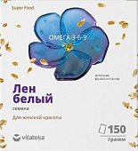 Купить лен белый семена витатека, пакет 150г бад в Нижнем Новгороде