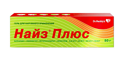 Купить найз плюс, гель для наружного применения 0,25 мг/г+50 мг/г+100 мг/г+10 мг/г, 50 г в Нижнем Новгороде