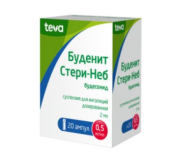 Купить буденит стери-неб, суспензия для ингаляций дозированная 0,5мг/мл, ампулы 2мл, 20 шт в Нижнем Новгороде