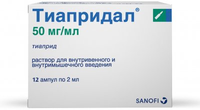 Купить тиапридал, раствор для внутривенного и внутримышечного введения 50мг/мл, ампулы 2мл, 12 шт в Нижнем Новгороде