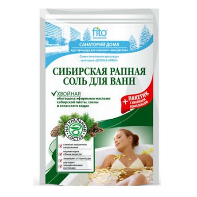 Купить фитокосметик санаторий дома соль для ванн сибирская рапная хвойная, 530г в Нижнем Новгороде