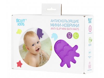 Купить roxy-kids (рокси-кидс) мини-коврики детские для ванной противоскользящие, 12 шт в Нижнем Новгороде
