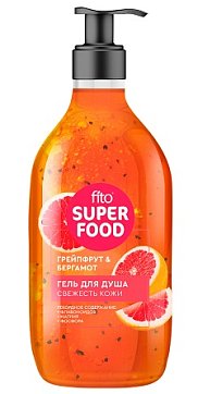 Фитокосметик Fito Superfood гель для душа Свежесть кожи, 520мл