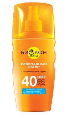 Купить биокон солнце спрей солнцезащитный безопасный загар, 160мл spf40 в Нижнем Новгороде