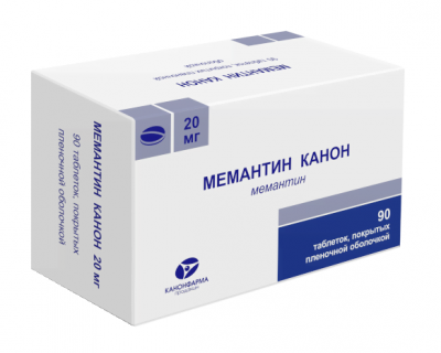 Купить мемантин-канон, таблетки, покрытые пленочной оболочкой 20мг, 90 шт в Нижнем Новгороде