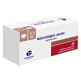 Моксонидин-Канон, таблетки, покрытые пленочной оболочкой 0,3мг, 28 шт