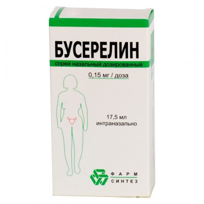 Купить бусерелин, спрей назальный дозированный 0,15мг/доза, флакон 17,5мл в Нижнем Новгороде
