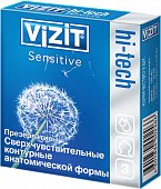 Купить vizit (визит) презервативы hi-tech sensitive сверхчувствительные 3шт в Нижнем Новгороде