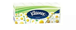 Купить kleenex (клинекс) платки носовые бумажные с ароматом ромашки 10х10 шт в Нижнем Новгороде