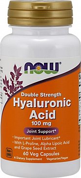 Now Foods (Нау Фудс) Гиалуроновая кислота двойной силы, капсулы 445мг, 60 шт БАД