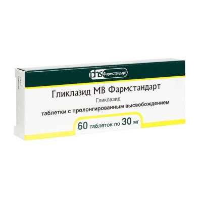 Купить гликлазид мв-фармстандарт, таблетки с пролонгированным высвобождением 30мг, 60 шт в Нижнем Новгороде