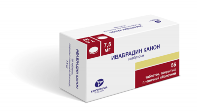 Купить ивабрадин-канон, таблетки, покрытые пленочной оболочкой 7,5мг, 56 шт в Нижнем Новгороде