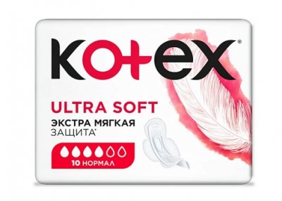 Купить kotex ultra soft (котекс) прокладки нормал 10шт в Нижнем Новгороде