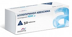 Купить аллопуринол авексима, таблетки 100мг, 50шт в Нижнем Новгороде