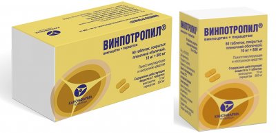 Купить винпотропил, таблетки, покрытые пленочной оболочкой 10мг+800мг, 60 шт в Нижнем Новгороде