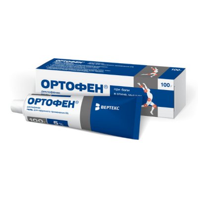 Купить ортофен, гель для наружного применения 5%, 100г в Нижнем Новгороде