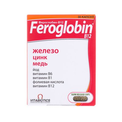 Купить фероглобин-в 12, капсулы 30 шт бад в Нижнем Новгороде