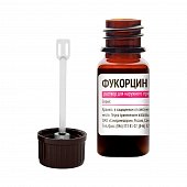 Купить фукорцин, раствор для наружного применения, 10мл+крышка-помазок в Нижнем Новгороде