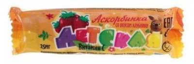 Купить аскорбинка детская, таблетки 3г, со вкусом клубники, 10 шт бад в Нижнем Новгороде