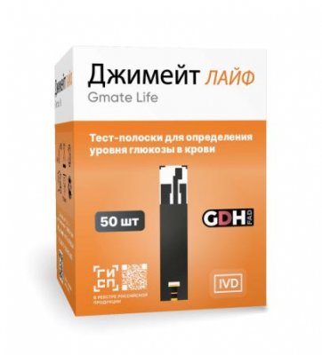 Купить тест-полоски gmate life (джимэйт лайф), 50 шт в Нижнем Новгороде