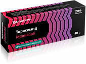 Купить торасемид-медисорб, таблетки 10мг, 20 шт в Нижнем Новгороде