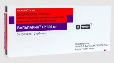 Купить вальпарин хр, таблетки пролонгированного действия, покрытые пленочной оболочкой 300мг, 30 шт в Нижнем Новгороде