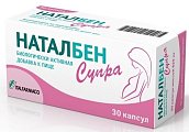 Купить наталбен супра, капсулы 887мг, 30 шт бад в Нижнем Новгороде