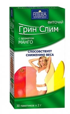 Купить грин слим, чай с ароматом манго, фильтр-пакеты 30 шт бад в Нижнем Новгороде