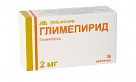 Купить глимепирид, таблетки 2мг, 30 шт в Нижнем Новгороде