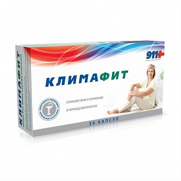 911 Климафит комплекс витаминов для женщин при менопаузе капсулы, 30 шт БАД