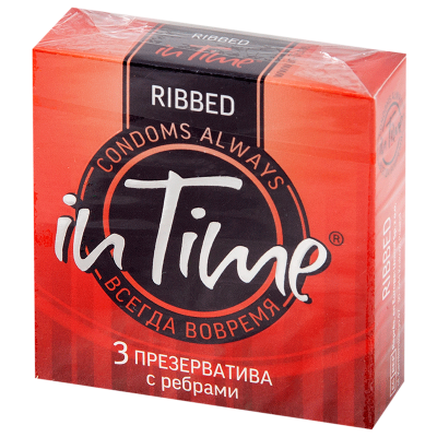 Купить in time (ин тайм) презервативы ребристые 3шт в Нижнем Новгороде