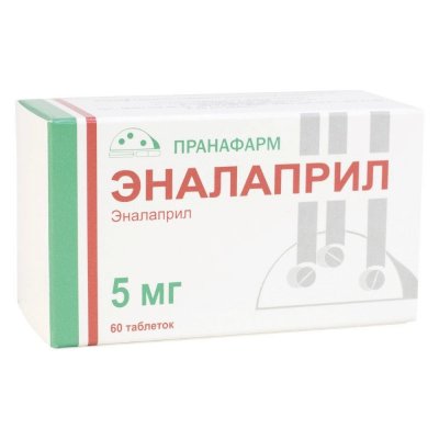 Купить эналаприл, таблетки 5мг, 60 шт в Нижнем Новгороде