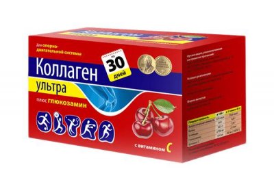 Купить коллаген ультра плюс глюкозамин, со вкусом вишни пакет 8г 30 шт бад в Нижнем Новгороде
