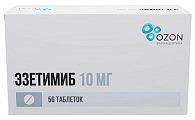 Купить эзетимиб, таблетки 10мг 56шт в Нижнем Новгороде