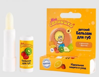 Купить мое солнышко бальзам для губ фрукты, 2,8г в Нижнем Новгороде