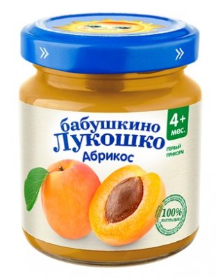 Купить бабушкино лукошко пюре абрикос, 100г в Нижнем Новгороде