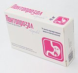 Пантопразол, таблетки кишечнорастворимые, покрытые пленочной оболочкой 40мг, 14 шт