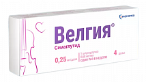Купить велгия, раствор для подкожного введения 0.25 мг/доза 1,5мл шприц-ручка 1шт с иглами 5шт в Нижнем Новгороде