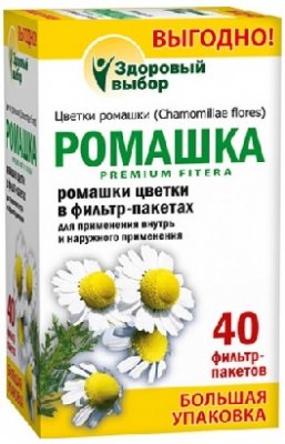 Купить ромашка премиум фитера, фильтр-пакет 1,5г, 40 шт бад в Нижнем Новгороде