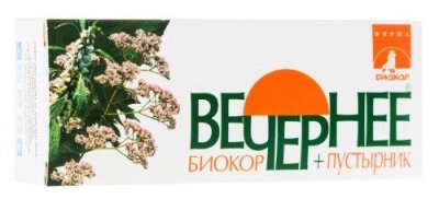 Купить вечернее+пустырник биокор, драже 60шт бад в Нижнем Новгороде
