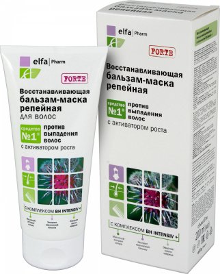 Купить elfa pharm (эльфа фарм) бальзам-маска репейная восставливающая против выпадения волос, 200мл в Нижнем Новгороде
