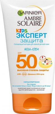 Купить garnier ambre solaire (гарньер) аква-крем детский эксперт защита 150мл spf50 в Нижнем Новгороде