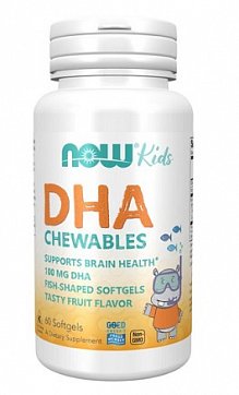 Now Foods (Нау Фудс) ДГК 100 Омега-3 для детей, капсулы массой 893мг, 60 шт БАД