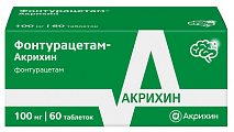 Купить фонтурацетам-акрихин, таблетки 100мг 60шт в Нижнем Новгороде