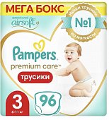 Купить pampers premium care (памперс) подгузники-трусы 3 миди 6-11кг, 96шт в Нижнем Новгороде
