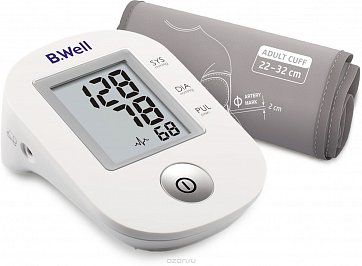 Тонометр автоматический B.Well (Би Велл) PRO-33, без адаптера, манжеты M