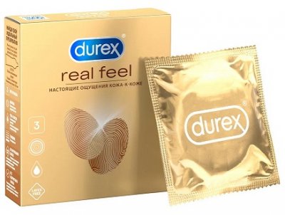 Купить durex (дюрекс) презервативы real feel 3шт в Нижнем Новгороде